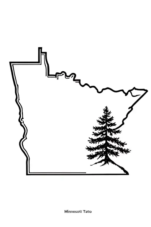 Mens Friendship Minnesota Pine Tree Growing