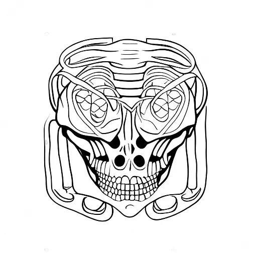 Full Skeleton Walking With Sunglasses