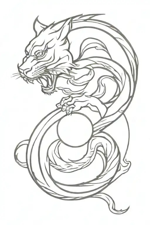 Tiger Dragon Ying Yang