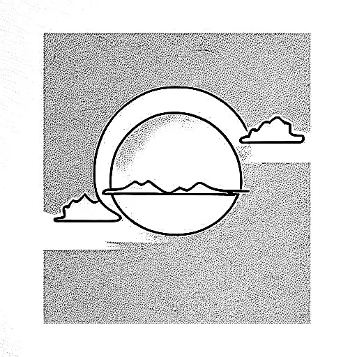 Sunrise Over Lotus In Lake