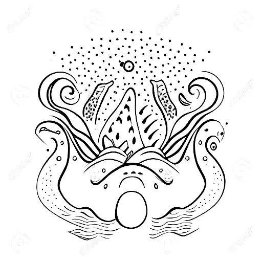 A Whale Emerging From The Water