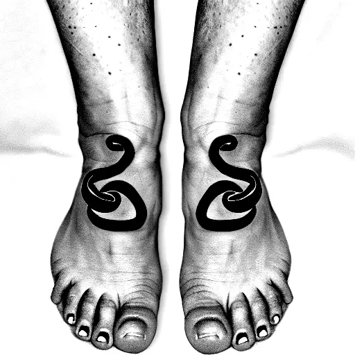 Baby Foot Intertwined With The Name Emi