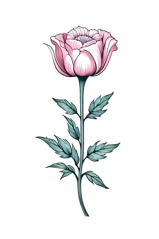 Rose Tulip Cornflower Separated