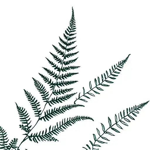 Fern Leaf And Wattle Bush