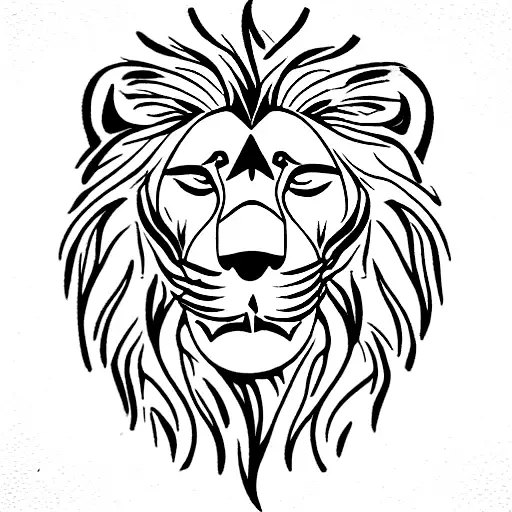 A Lion With Fire In His Eyes And A Sword In His Mouth