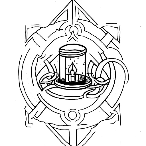 Hermit Tarot Card Lantern With The Ix Without A Lot Of Lines