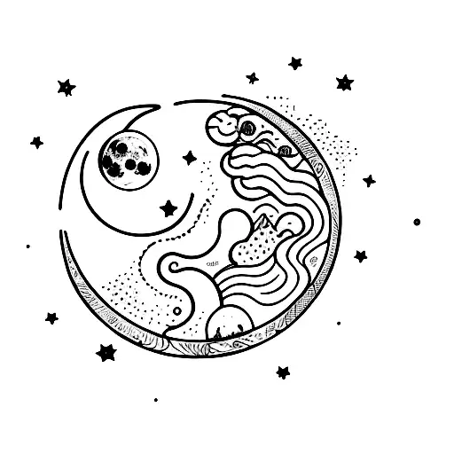 Hand Hanging Moon Up