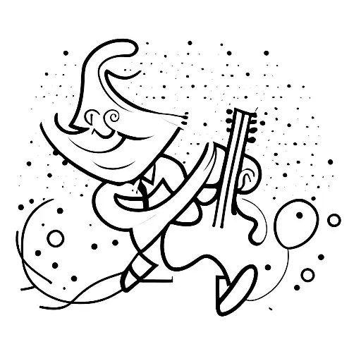 A Football Player Strumming A Guitar