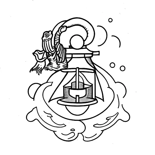 Hermit Tarot Card Lantern