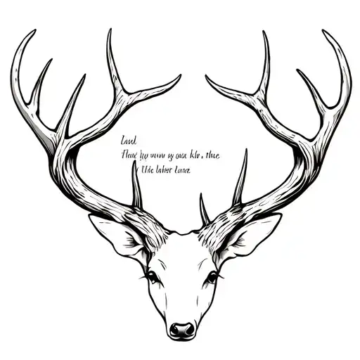 Deer Horn With Lyrics In Between Horns