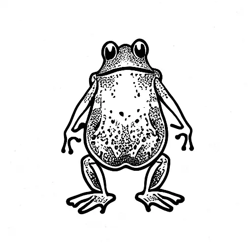 Frog Standing Up Wearing Hawaiian Shirt