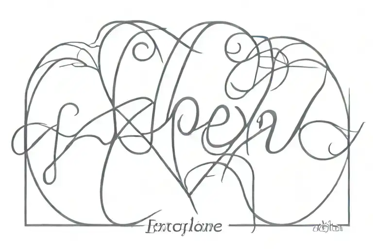 Hebrew Word 'Love' Written