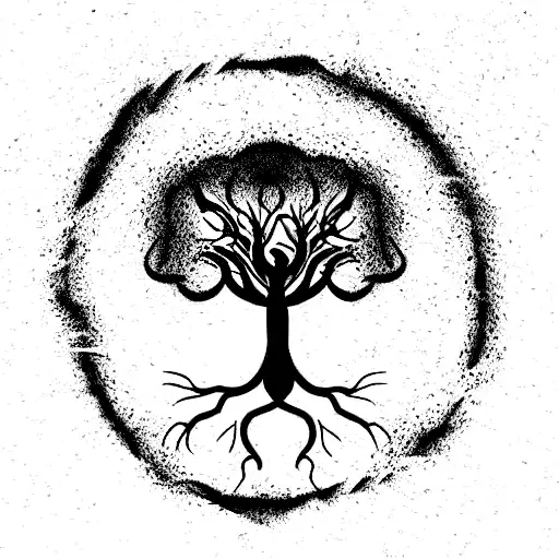 Life Tree Whit The Letters Eva