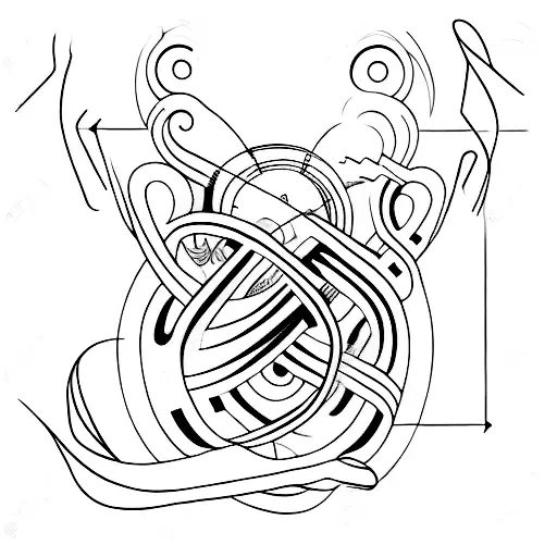 Infinity Symbol With 2 Dog Paws In The Lines