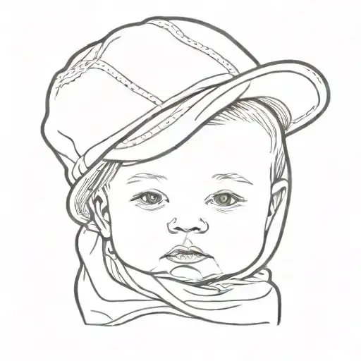 A Baby Wearing A Hat