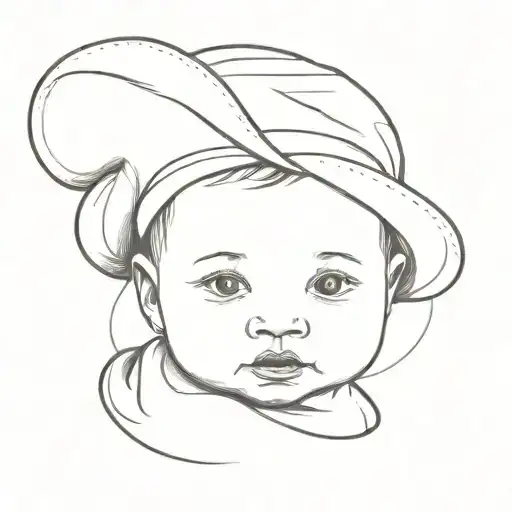 A Baby Wearing A Hat