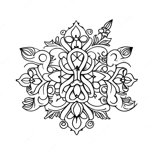 Lily Of The Valley And Cross