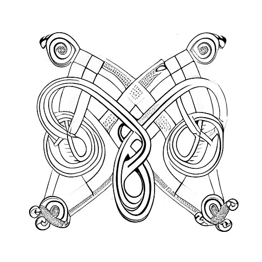 Infinity Symbol With 2 Paws Connected And A Heart