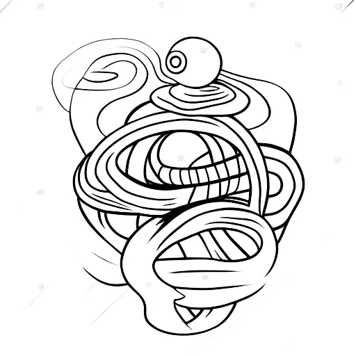 Snake Coiled Around A Globe