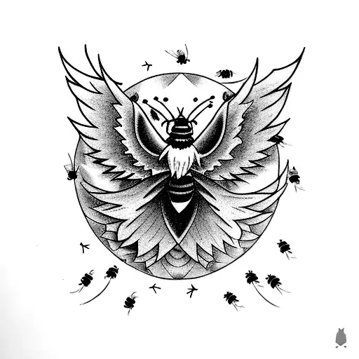 Phoenix With Bees
