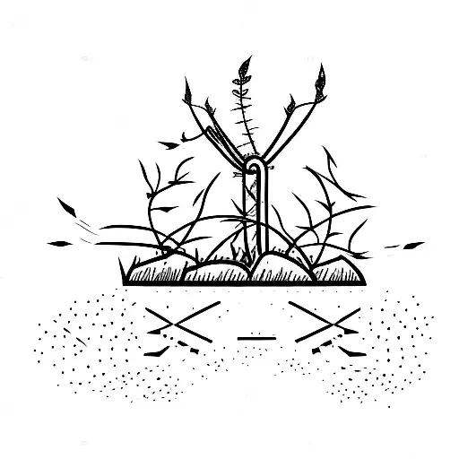 Barbed Wire With Runner Plant