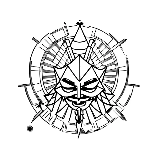 Combine The Guy Fawkes Mask And Illuminati Symbols Into A Single Design