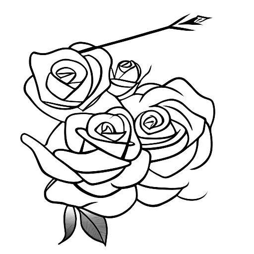 Roses With Arrow