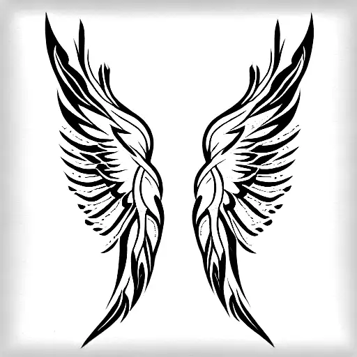 Broken Wings With Flames Meaning New Life