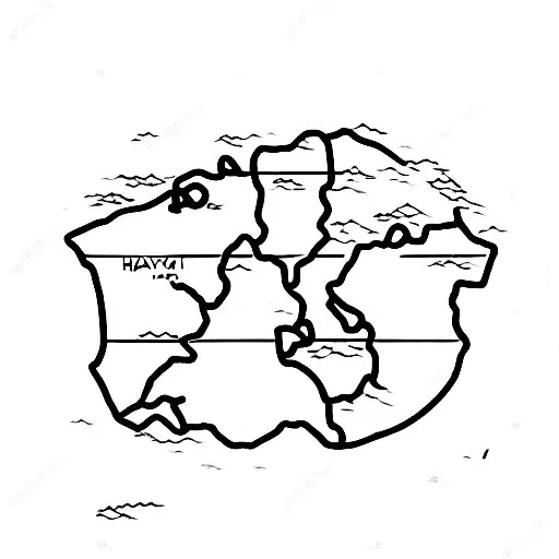 Hawaii Island Border Map