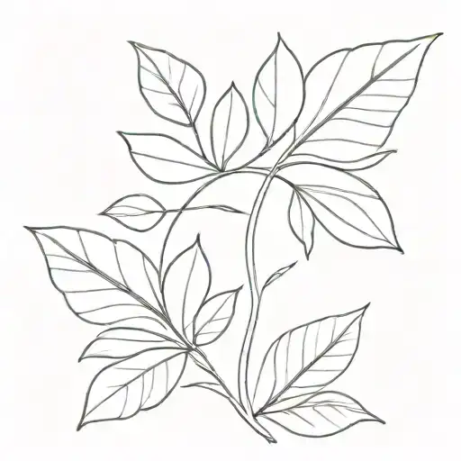 Four Leaf Tattoo Design