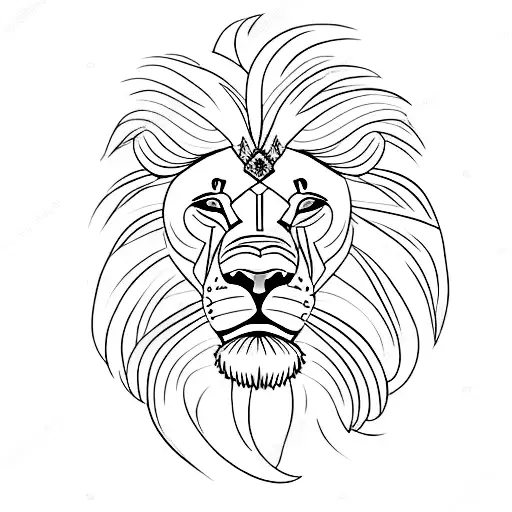 A Lion Riding A Motorcycle Through A Mountain Landscape