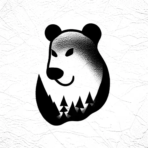 Fine Line Of A Bear