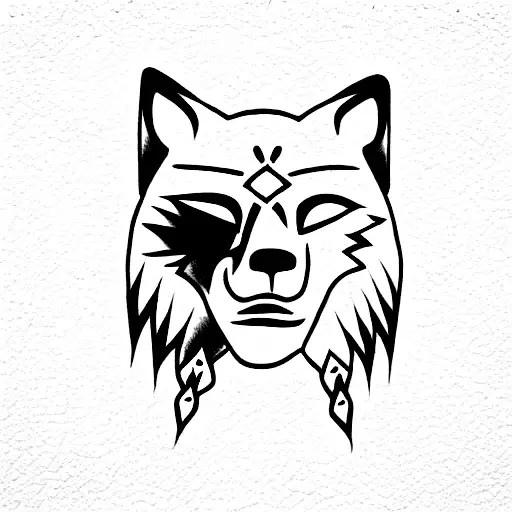 Samurai With Wolf And Brahma