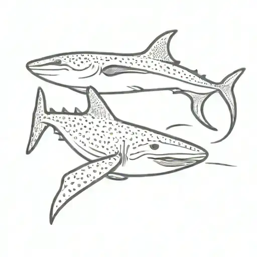 Manta Ray And Whale Shark Swimming