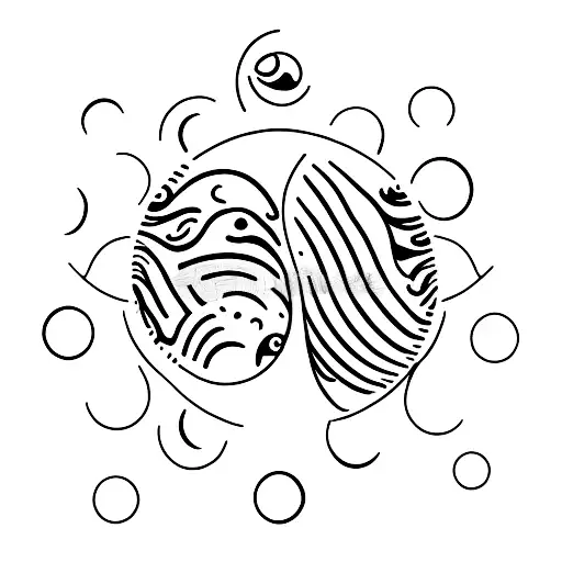 A Minimalist Tattoo Of A Crescent Moon With Small Dog Paw Prints Forming The Shape Of The Moon