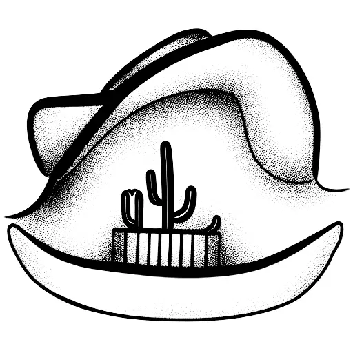 Cowboy Horse Cactus Sundown