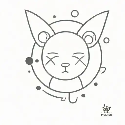 Semicolon Where The Dot Is Kuromi Head Surrounded