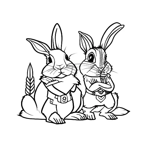Rabbit And Squarriel Disney