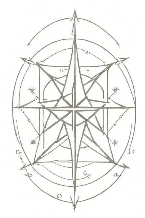 Compass Rose Ufo Plane Flying