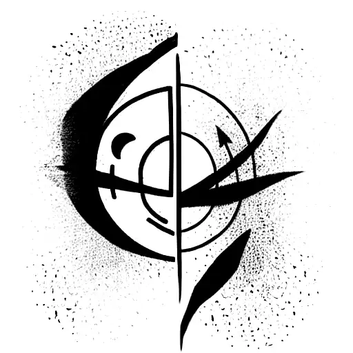 Good And Evil Fighting Each Other And Between Them Is Invisible Power