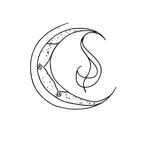 Minimalist Moon Cancer Zodiac
