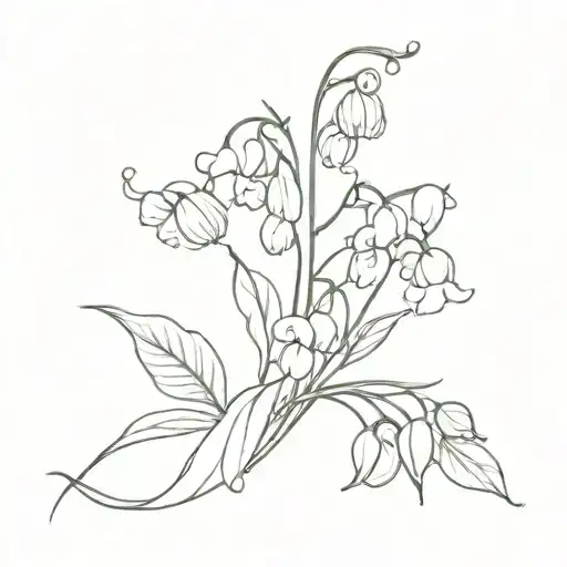 Lily Of The Valley And Sweet Pea Flower