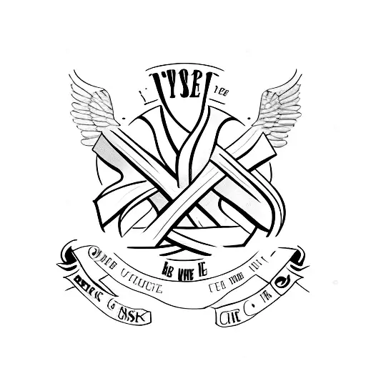 Christian Cross With Quote