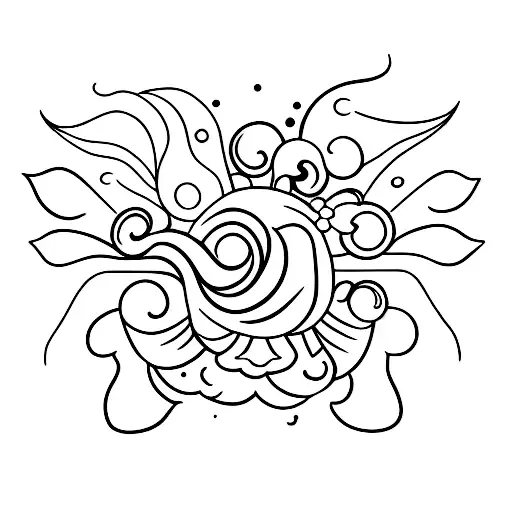 Fine Sun With Flowers