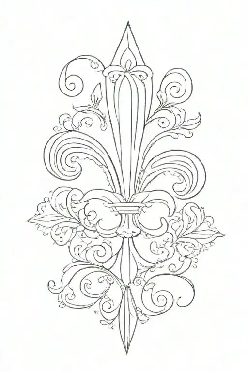 Plain Fleur De Lis