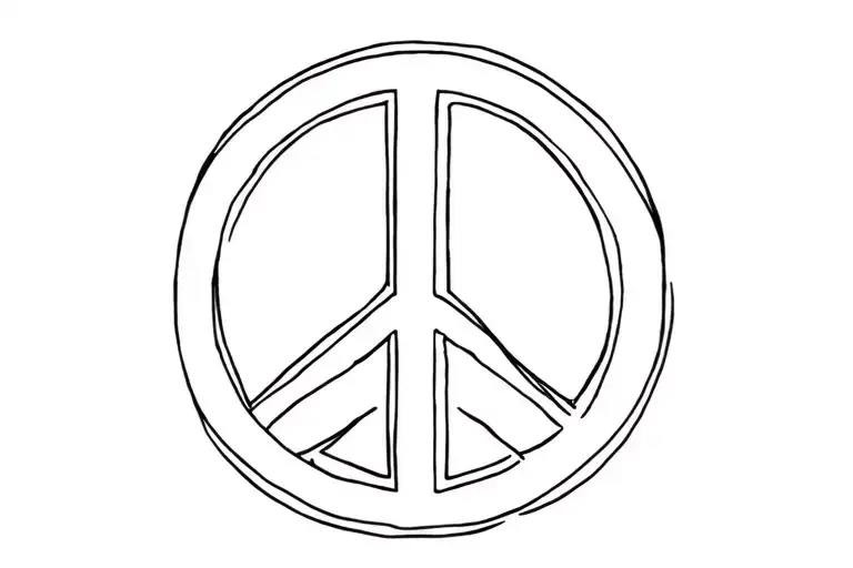 Peace Andbgeart Symbol Integrated