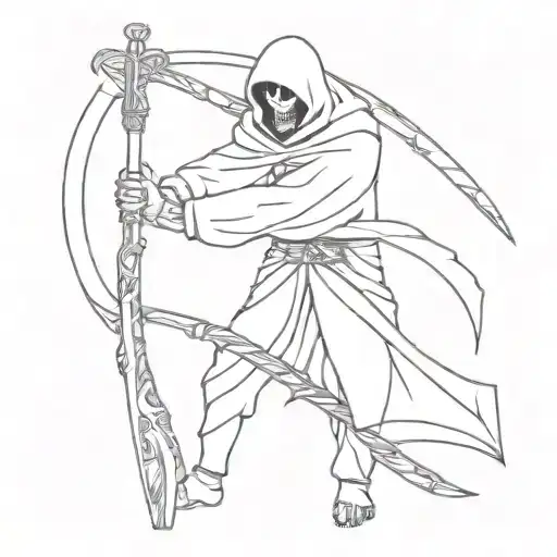 Reaper Holding A Scythe