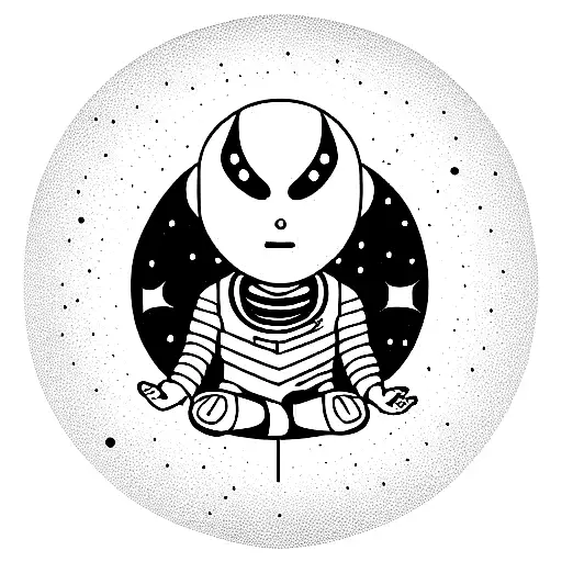 Astronaut Meditating