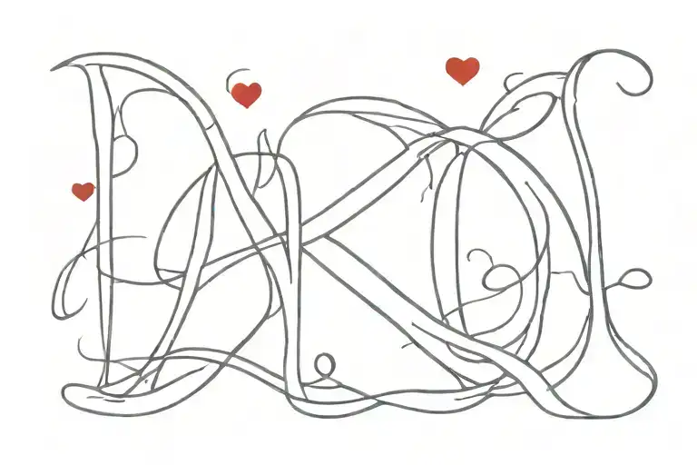 Love Blood And Letters I & G Letters