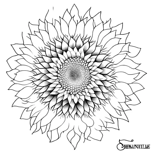 A Balance Scale Made Of Sunflower Petals